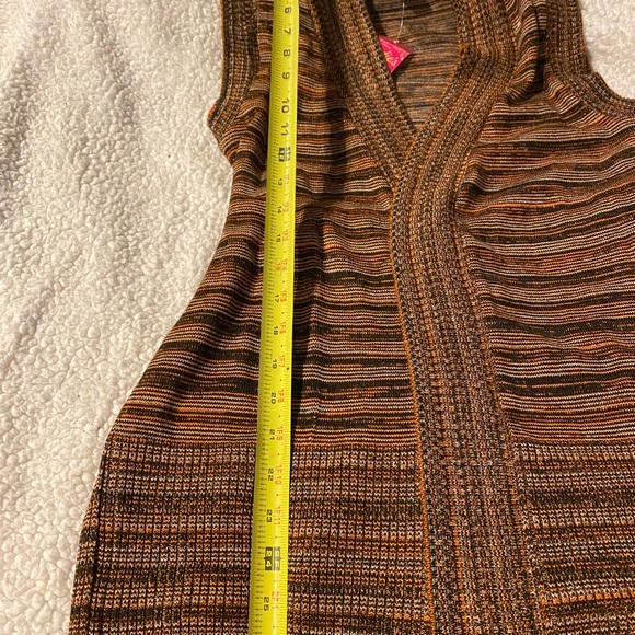 Sleeveless belted cardigan  🧡 - Picture 7 of 7